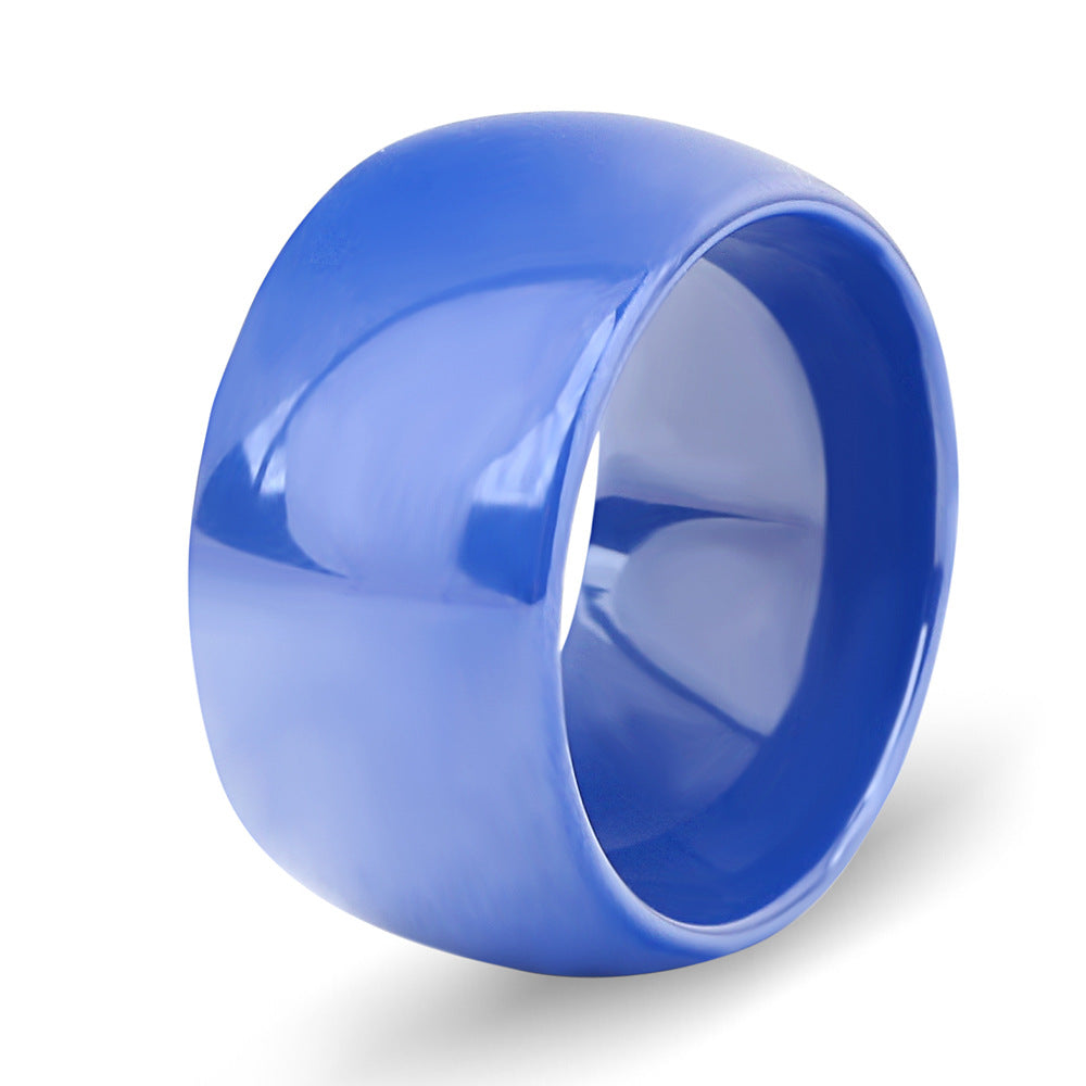 Damen Ring aus hochwertigem, glänzendem Kunststoff Shop Nory