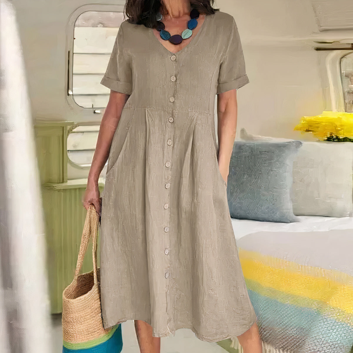 Baumwoll-Kleid - Ester