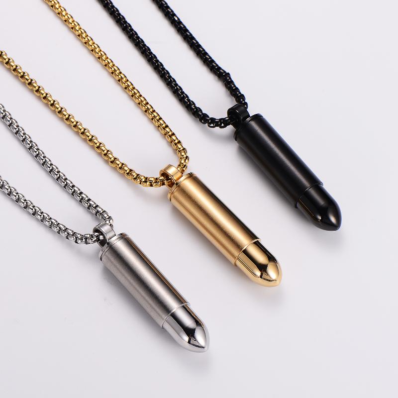 Halskette "Bullet" Edelstahl - 18k vergoldet | Shop Nory