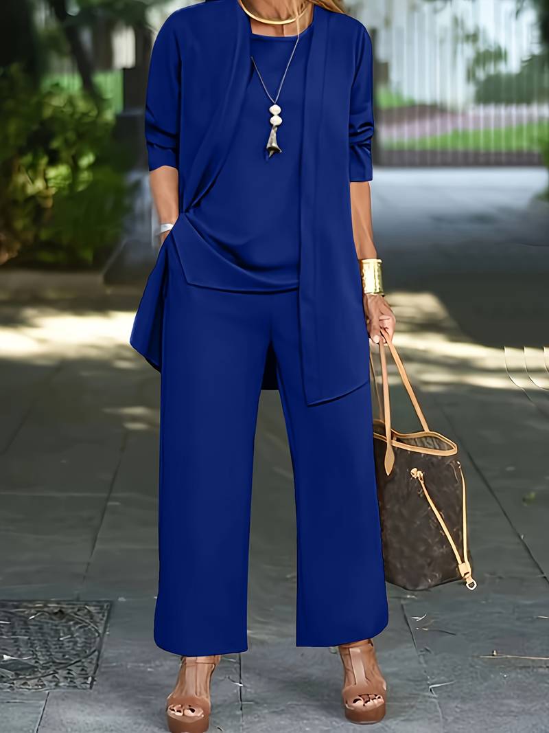 ShopNory | Dreiteiliges Set – Oberteil & Hose für Damen