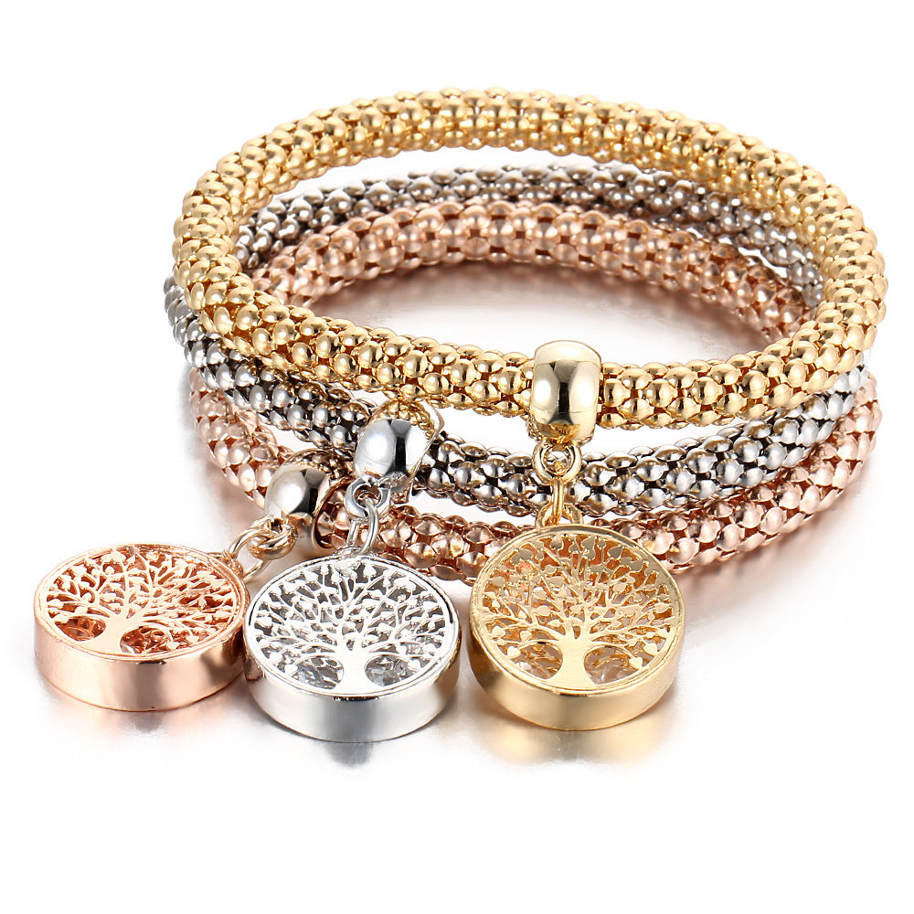 Damen Armband-Set mit funkelnden Anhängern Shop Nory