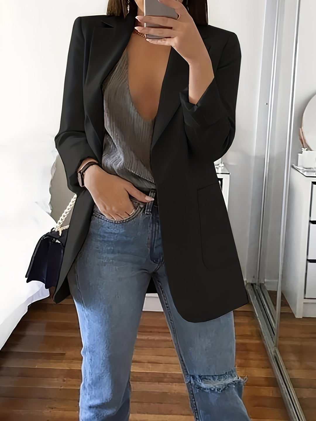Lässiger Blazer In Übergröße