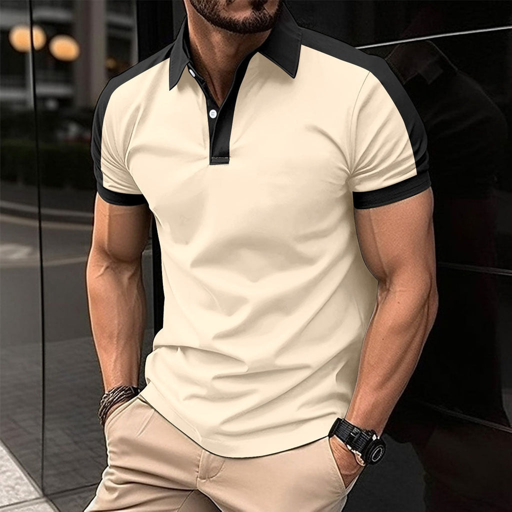 Großes Twill-Poloshirt