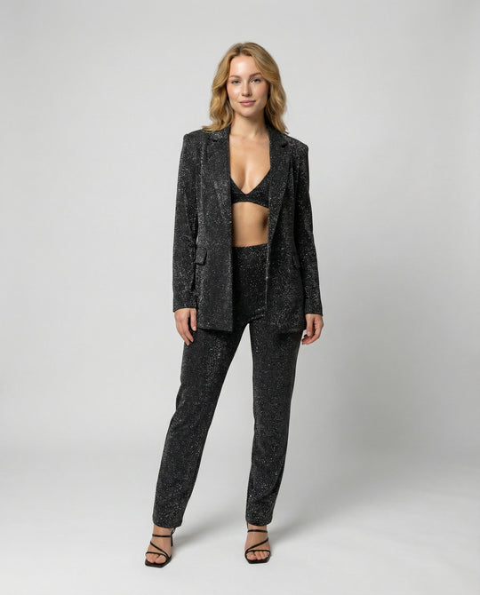 Glitzer Glamour Set Damen | Heidi-Mode