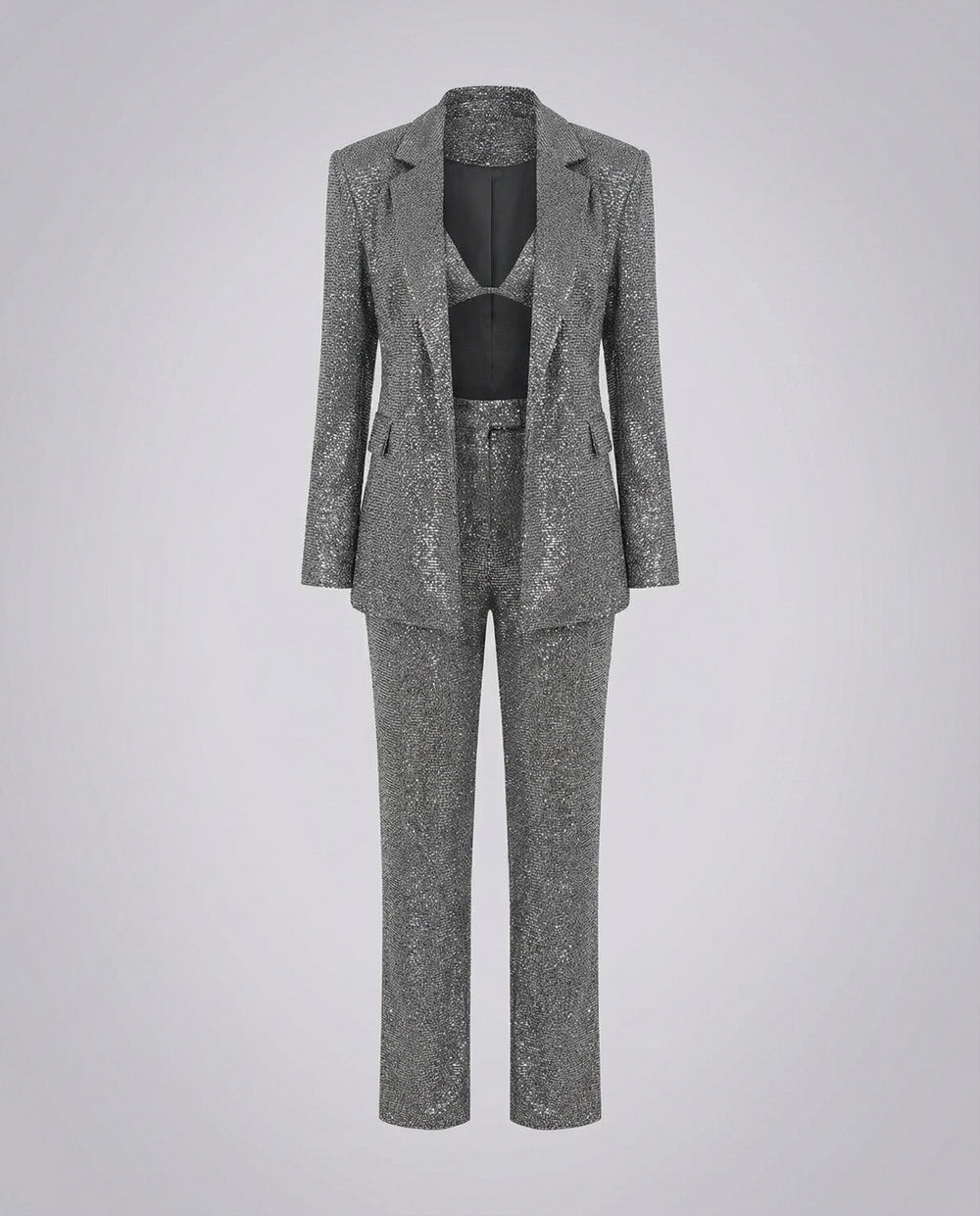 Glitzer Glamour Set Damen | Heidi-Mode