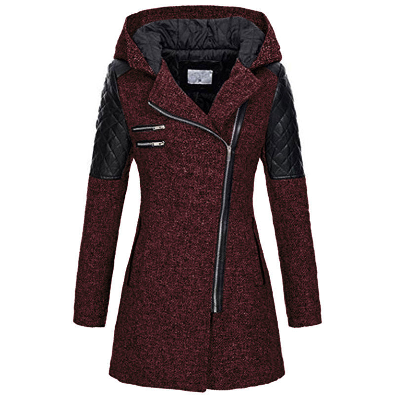 Vintage Lange Winterjacke Damen