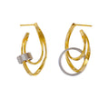 Creolen "Ashley" bicolor - 18k vergoldet | Shop Nory