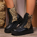 Damen Leoparden Martin Stiefel