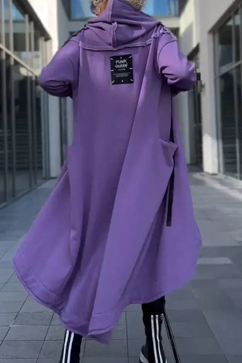 Langes Hoodie-Kleid mit Modernem Schnitt