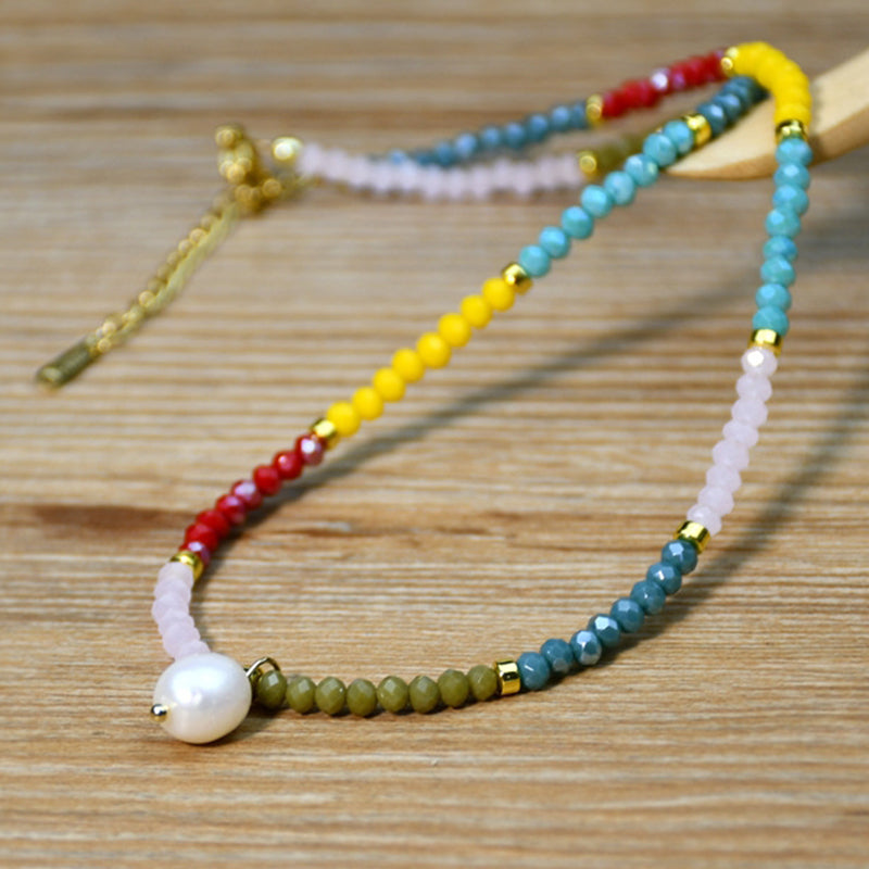 Bunte Halskette Mit Perlenanhänger | Shop Nory