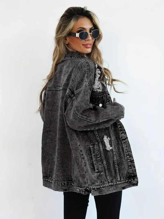 Oversized Jeansjacke für Damen