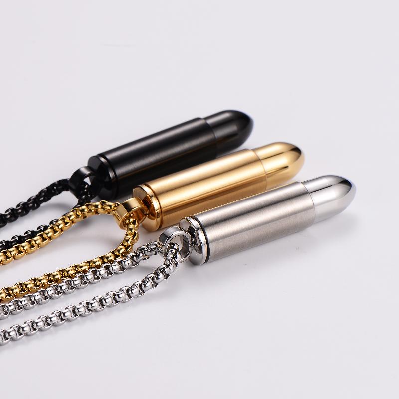 Halskette "Bullet" Edelstahl - 18k vergoldet | Shop Nory