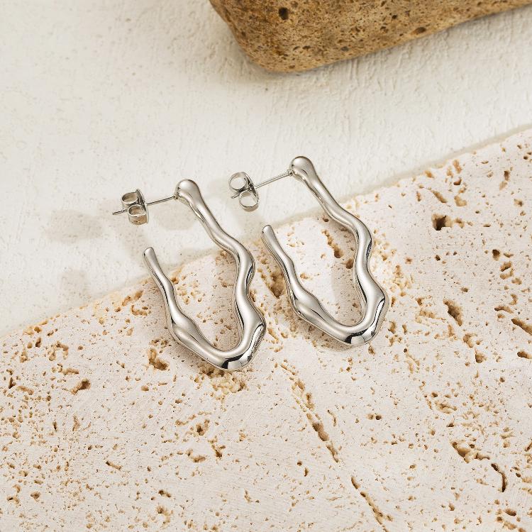 Ohrringe "Tea" Tropfen Design in Edelstahl - 14k vergoldet | Shop Nory