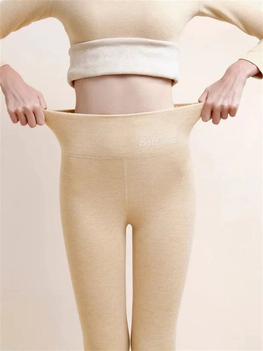 Damen Winterhose Fleece - Warme Leggings mit Formungseffekt