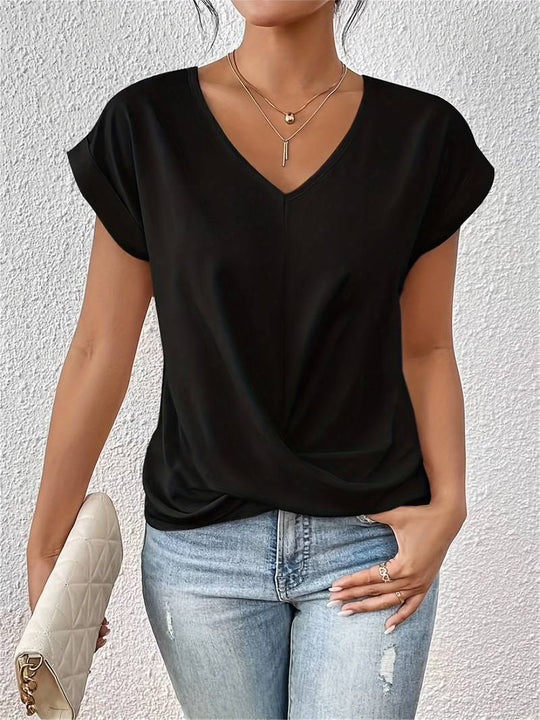 Lässiges T-Shirt mit kurzen Ärmeln für die Damenwelt