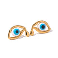 Ohrringe "Nazime" Evil Eye in Edelstahl - 18k vergoldet | Shop Nory
