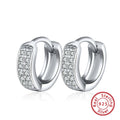 Creolen 925 Sterlingsilber rhodiniert mit Zirkonia besetzt | Shop Nory