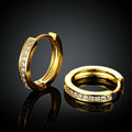 Creolen Ohrringe Zirkonia Damen Schmuck Gold Klapp Ohrschmuck Schmuck KZCE039-A | Shop Nory
