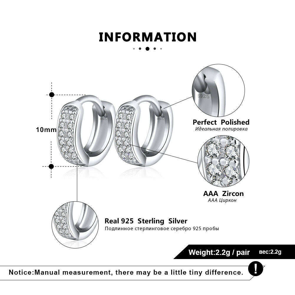 Creolen 925 Sterlingsilber rhodiniert mit Zirkonia besetzt | Shop Nory