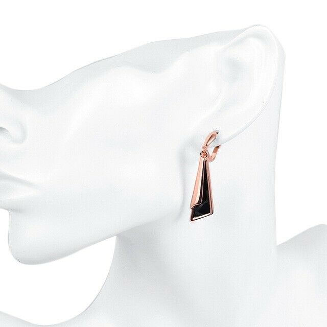 Creolen Ohrringe Ohrhänger Rot Gold Klappcreole vergoldet Ohrstecker Zirkonia | Shop Nory