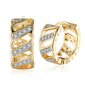 Creolen Ohrringe Ohrhänger Zirkonia Damen Schmuck Gold Klapp Ohrschmuck Neu | Shop Nory