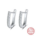 Creolen Ohrringe 925 Sterling Silber mit Zirkonia besetzt | Shop Nory