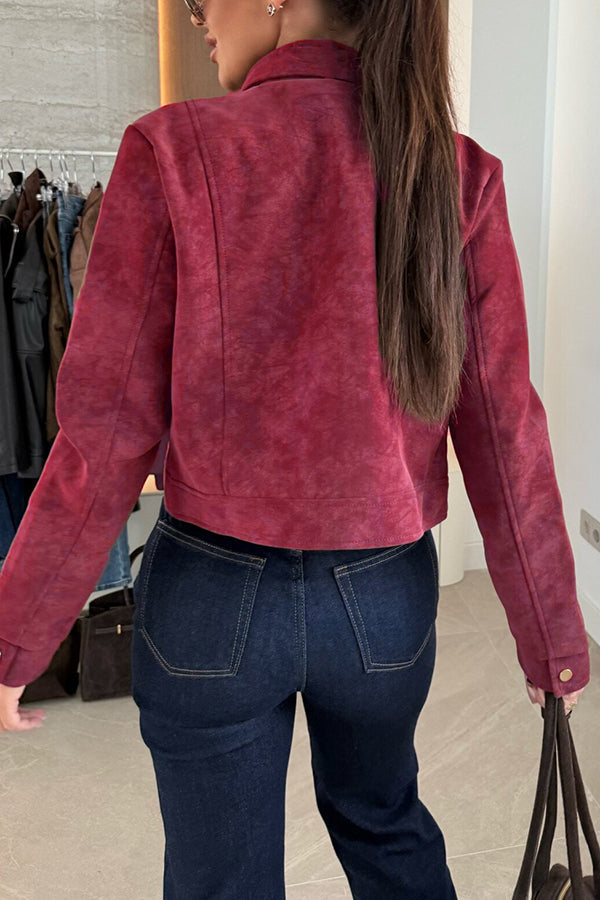 langärmelige Freizeitjacke mit Knöpfen