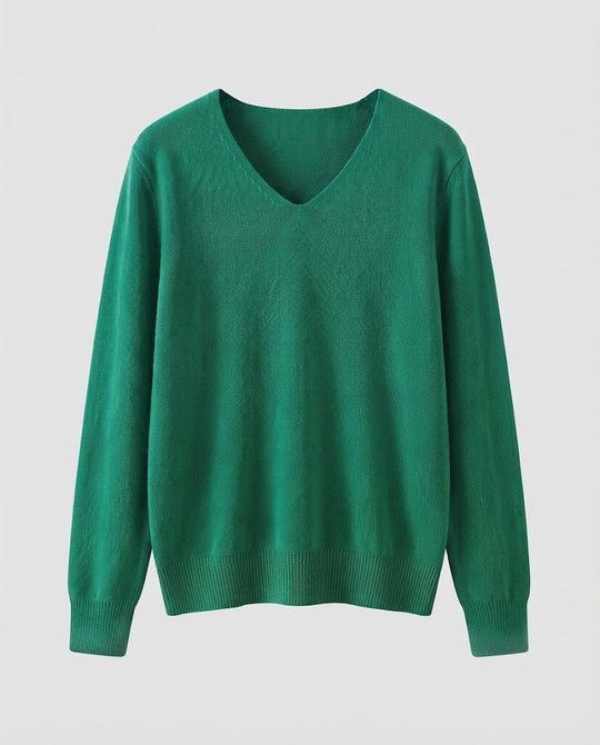 Damen Feinstrick-V-Ausschnitt-Pullover aus kuscheligem Angora-Mix Shop Nory