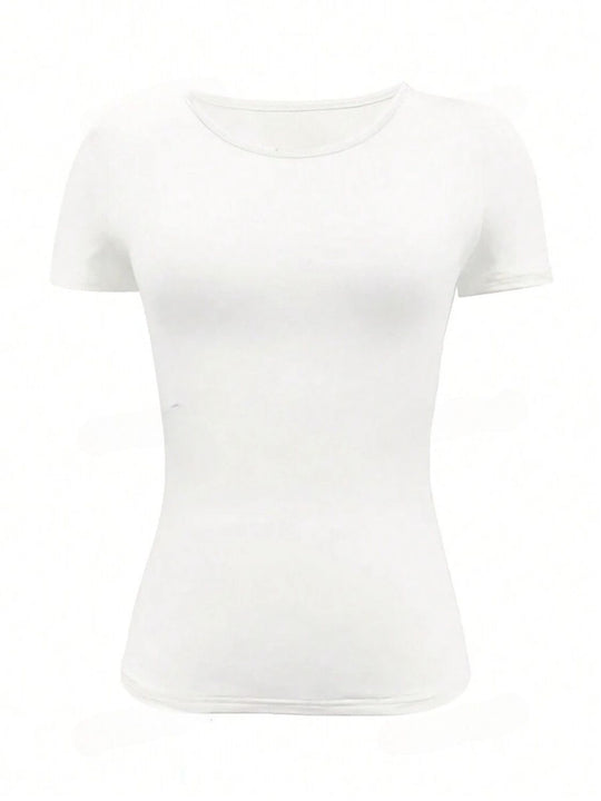 Rundhalsausschnitt Kurzarm T-Shirt