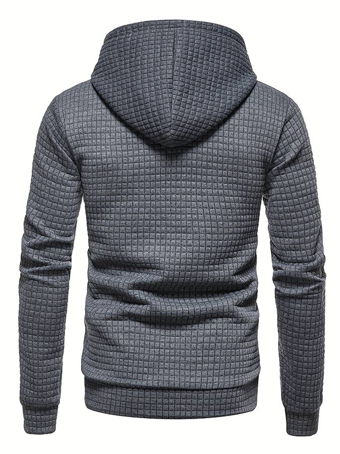 ShopNory - Lässiger Waffelmuster Hoodie für Männer