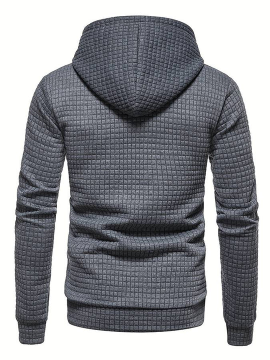 ShopNory - Lässiger Waffelmuster Hoodie für Männer