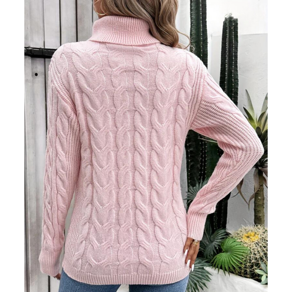 Klassischer Eleganter Rollkragenpullover