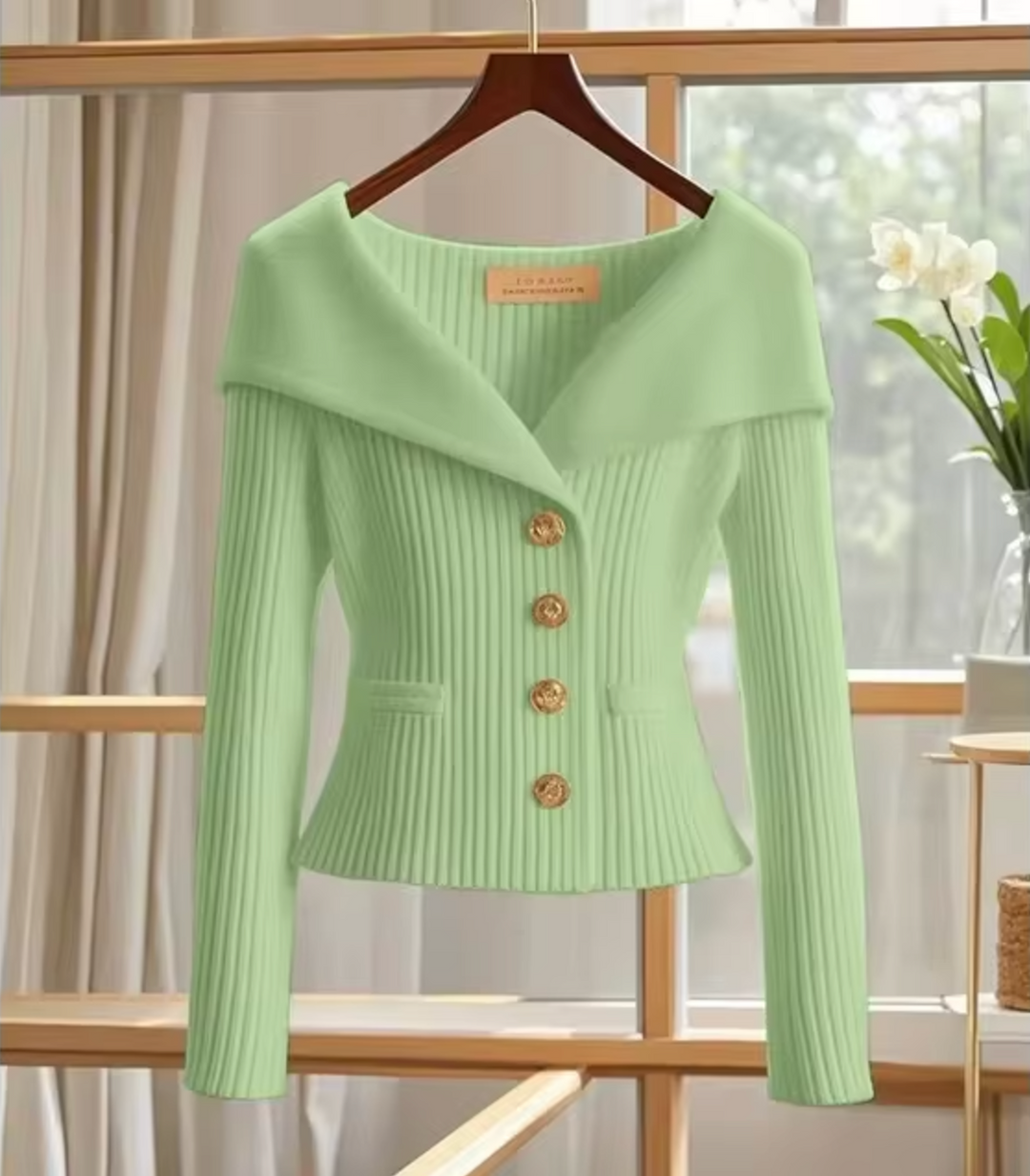 Strickjacke Damen Kurz Cardigan für Übergangsjahre