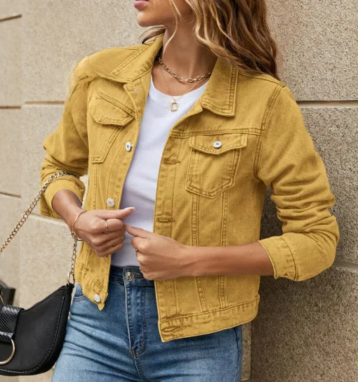 Lässige Denim Jacke für Damen