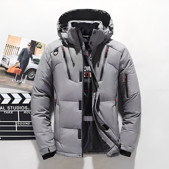 Moderne, Dicke Winterjacke für Männer