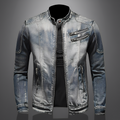 Stylische Jeansjacke mit Taschen für Männer
