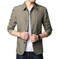 Casual, Lockere, Winddichte Jacke für Männer