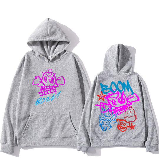 Arcane Jinx Cartoon Langarm-Hoodie