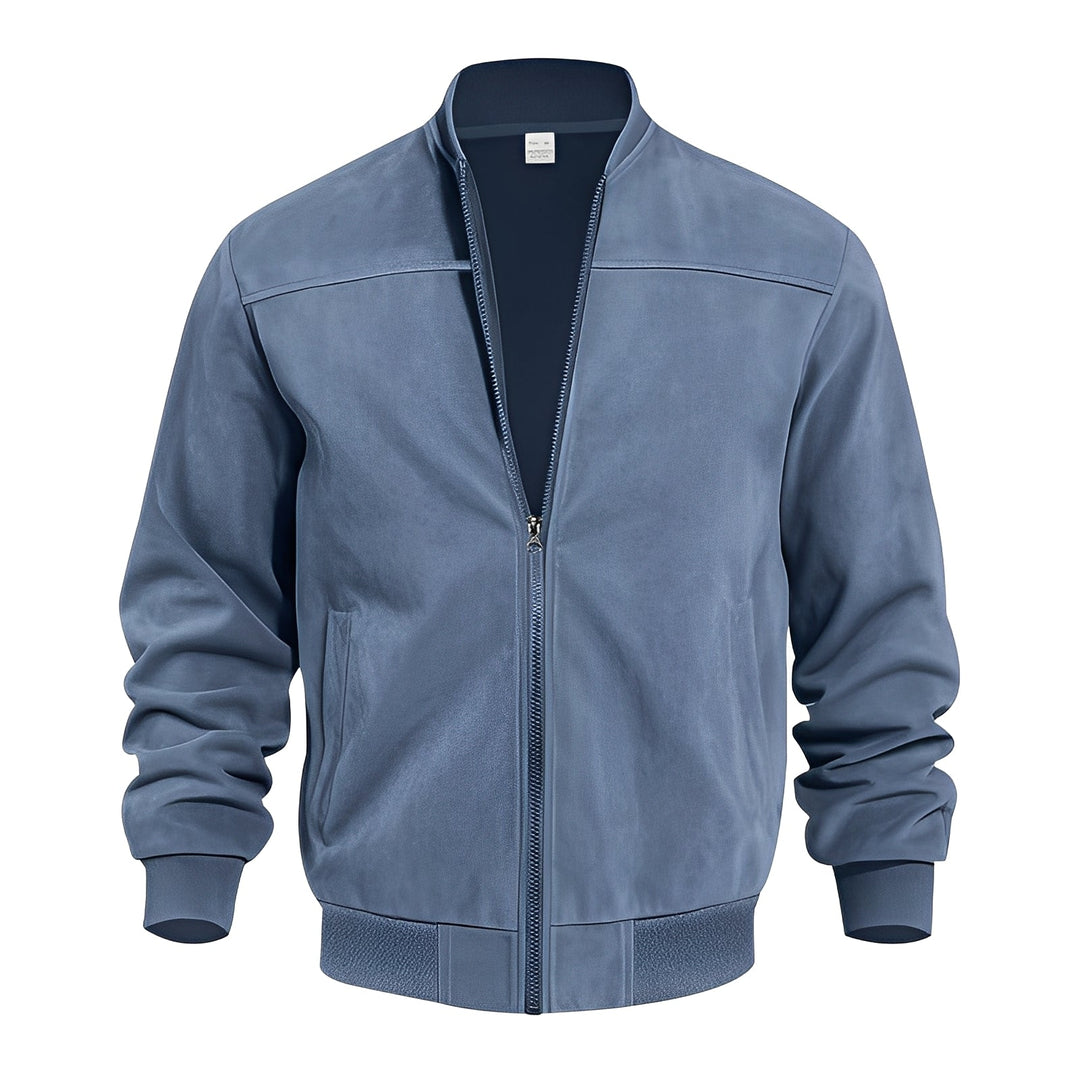 Klassische, stilvolle Wildlederjacke für Männer
