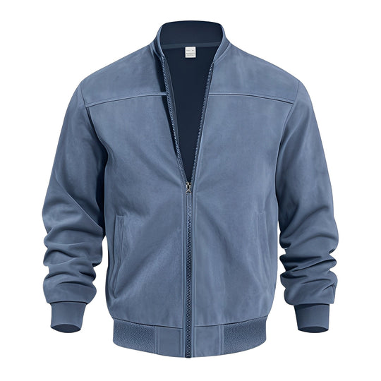Klassische, stilvolle Wildlederjacke für Männer