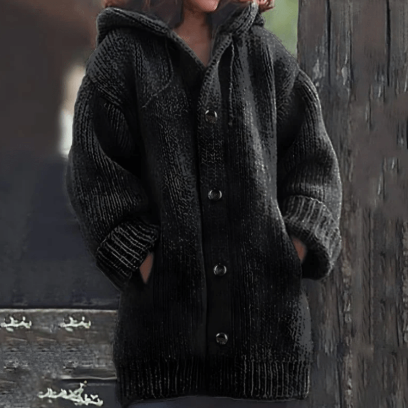 Warme Damen-Strickjacke