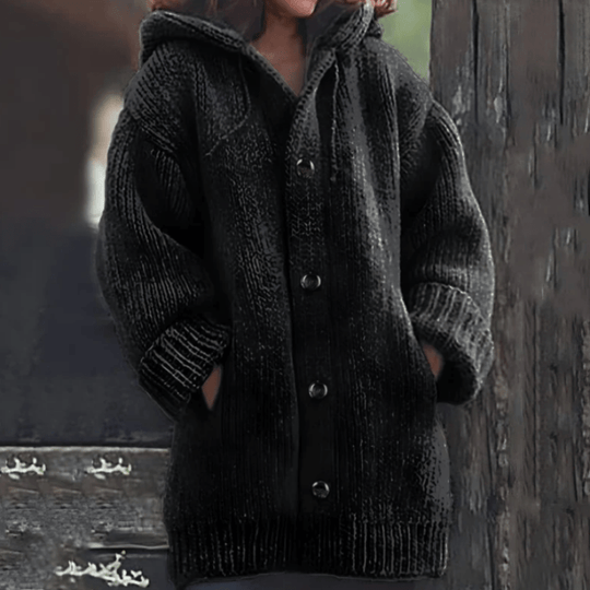 Warme Damen-Strickjacke
