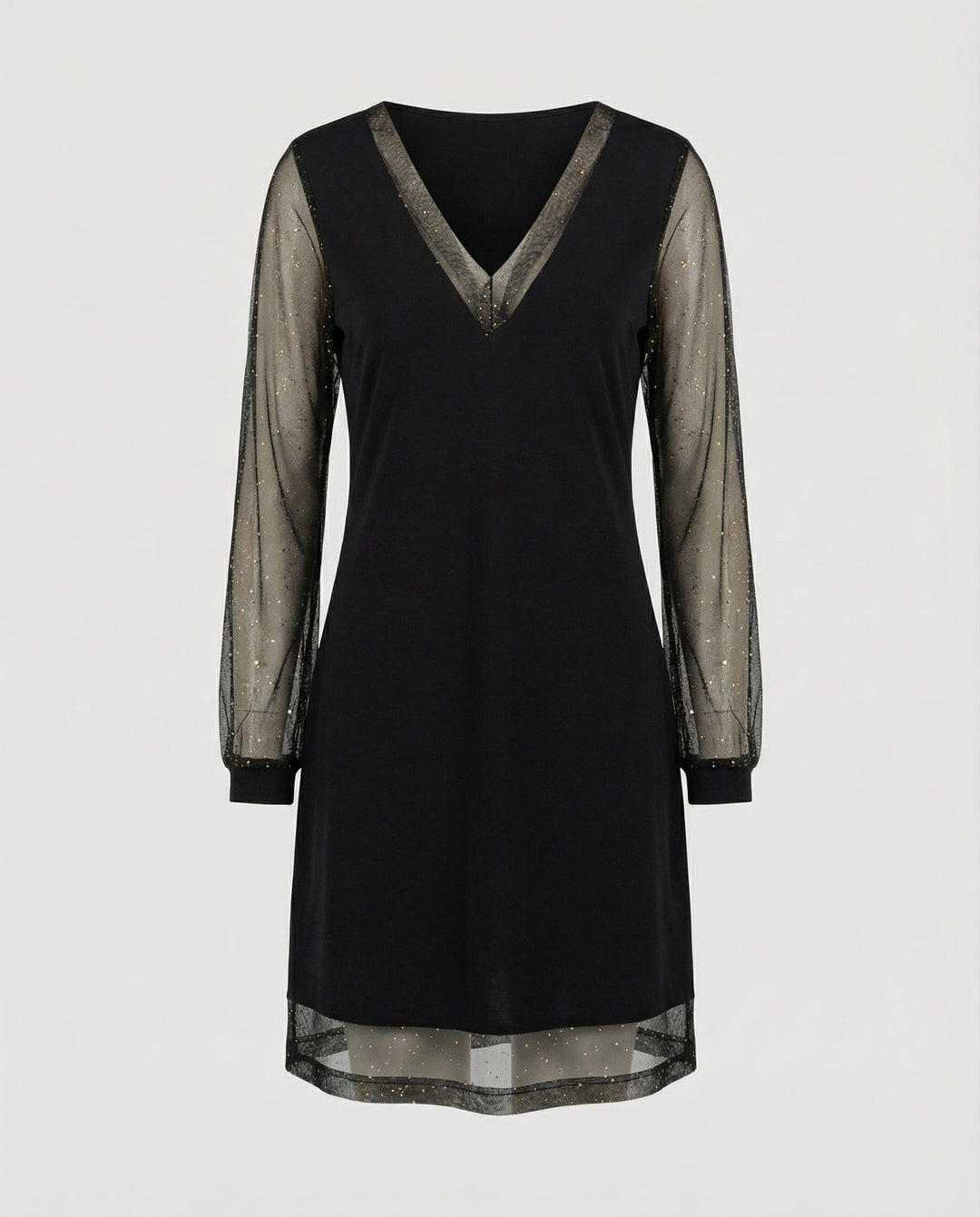 Elegantes V-Ausschnitt Abendkleid