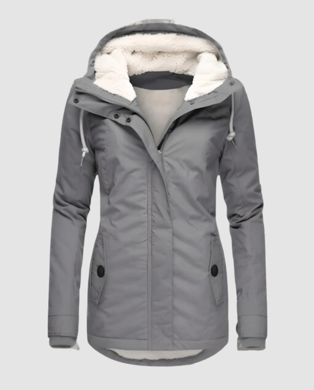 Lange Gefütterte Winterjacke Damen | Shop Nory