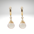 Rose Quartz Geburtsstein/Zodiac Huggie Ohrringe | Shop Nory
