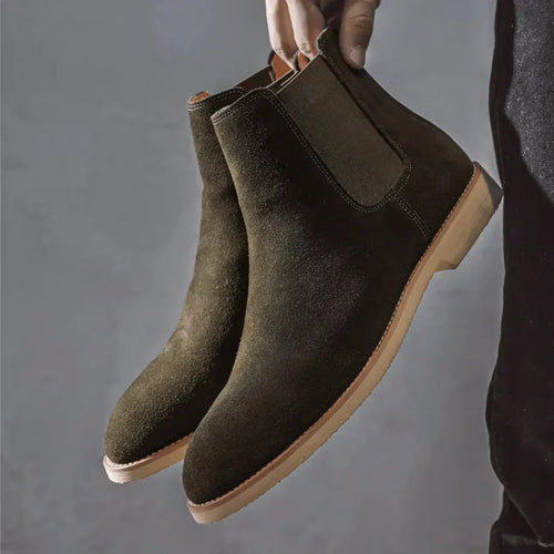 Boots Aus Weichem Wildleder