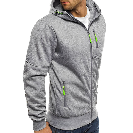Moderne Fleecejacke mit Kapuze für Herren