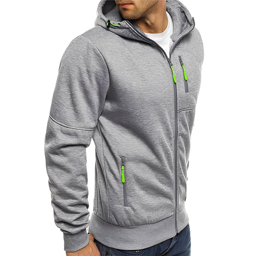 Moderne Fleecejacke mit Kapuze für Herren