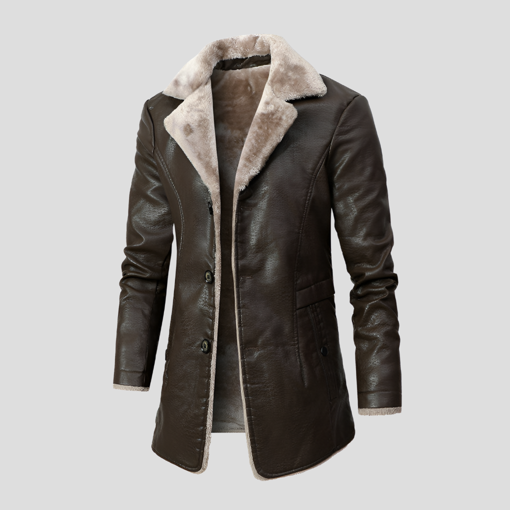 Herrenjacke Aus Gefüttertem Schafsleder