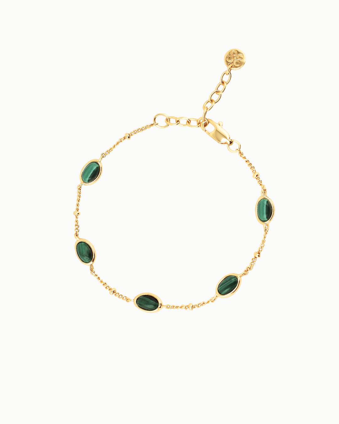 Stone Magic Göttliche Malachit Goldkette Armband | Shop Nory